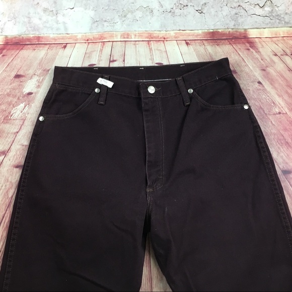 💸😻Wrangler Vintage burgundy jean size 13 junior - Picture 2 of 9